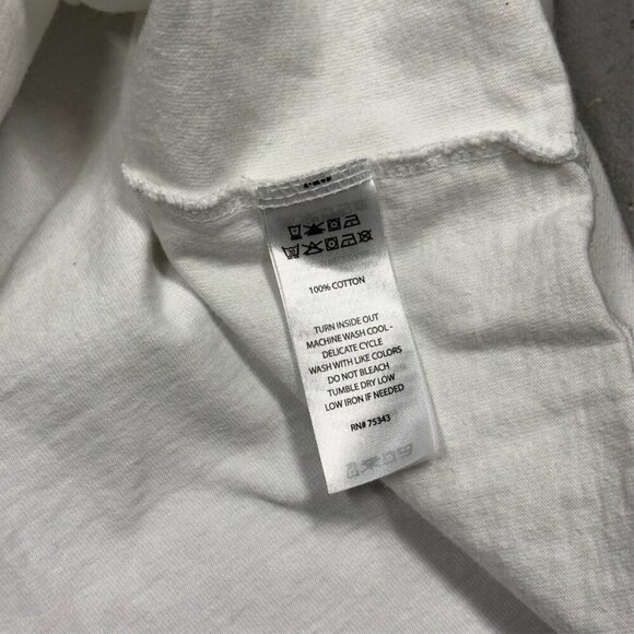 Jason Wu White T-Shirt Short Sleeve Cotton Made in Peru Large - Picture 6 of 6